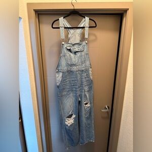 American Eagle Outfitters Light Blue Women Jeans Overalls